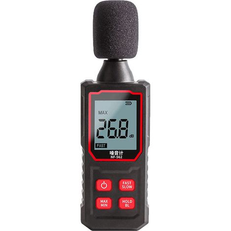 Decibel Meter High Accuracy Quick Response Noise Tester LCD Backlit Display Sound Level Meter