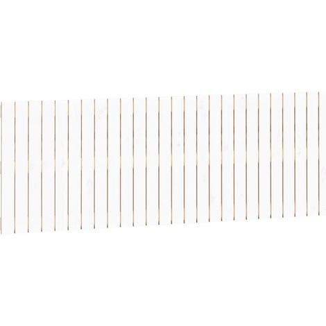 Cabecero accesorio para dormir mueble de pared para dormitorio 166 x 3 x 60 cm madera maciza blanco TDL0202708