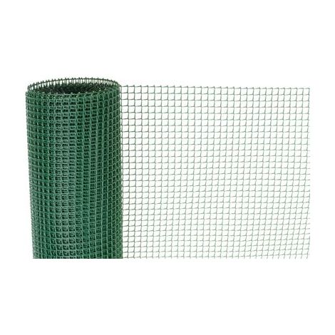 Geflecht ECONOMY 5, 1000/10x10 mm, quadratisches Muster, 300g/m2, grün, Vollkunststoff, Packung 10 m