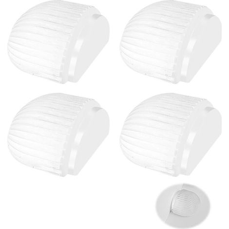 4 Pièces Bloc Porte, Arrêts de Portes Lot de Butoirs de Porte Autocollants Transparents Installation Rapide Et Discrete pour Sans Perçage Adaptés à Tous Les Sols Durs Protection Murale et Eubles (1/5)
