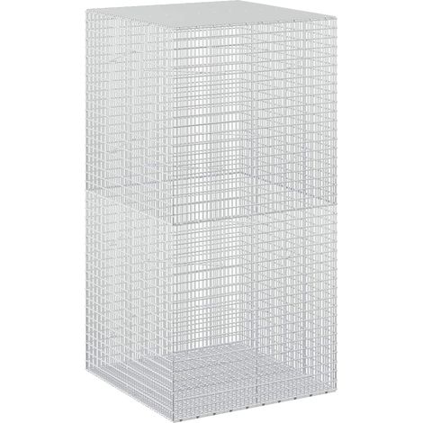 Gabion avec fil de 3,5 mm et maille de 5x2,5 cm 100x100x200 cm vidaXL (1/5)