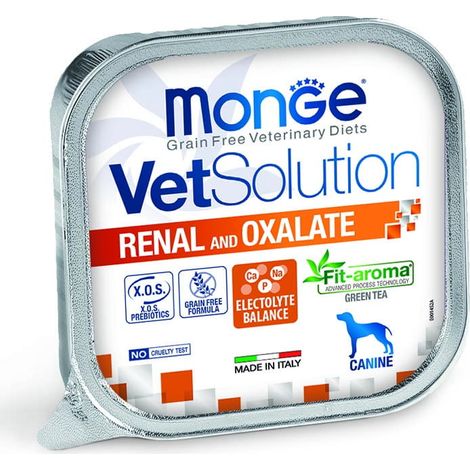 Solución veterinaria Monge para perros, renal y oxalato, 150 g