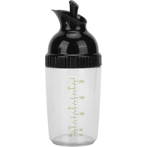 Shaker à vinaigrette 200 ml sans BPA pour éviter les fuites pot à vinaigrette avec couvercle pour KitchenBlack (1/5)