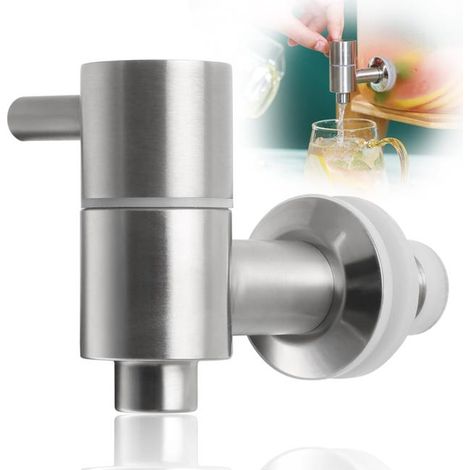Un grifo dispensador de bebidas de repuesto, grifo dispensador de agua de acero inoxidable (1/4)