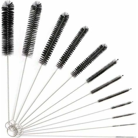 Lot de 12 brosses de nettoyage pour tuyaux, brosse de nettoyage pour tuyaux pour bouteilles en verre, biberons, bouilloire, clavier, brosses de nettoyage pour tuyaux, brosse de nettoyage pour tuyaux (1/4)