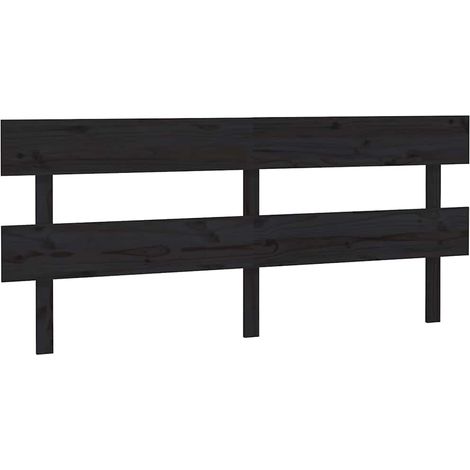 Maison Exclusive - Cabecero de cama madera maciza de pino negro 1 (1/5)