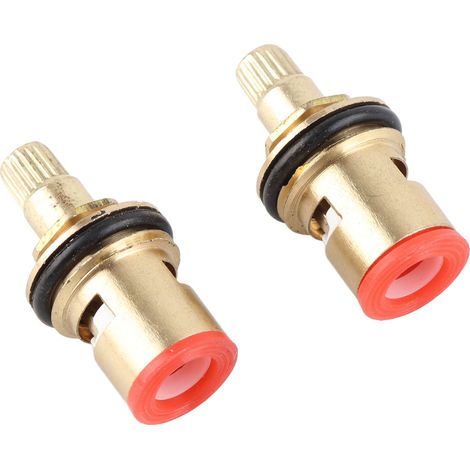 Lot de 10 noyaux de valve de robinet en cuivre, noyau en cuivre, noyau de valve en tige de fer, accessoires pour robinetterie (1/4)