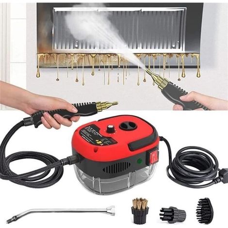 Limpiador a vapor portátil – Alta temperatura, alta presión – Electrodomésticos – Rojo