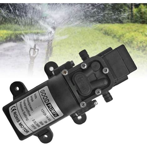 Pompe à eau auto-amorçante 12V – Débit 2-3.5 L/min – Pression jusqu'à 4 kg – Pour camping. bateau. jardin. RV – Installation facile (1/5)