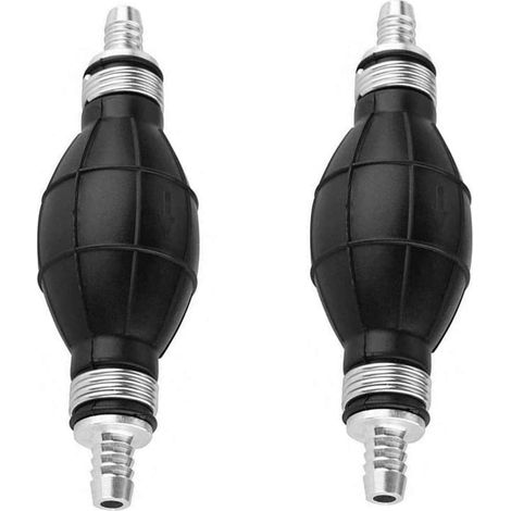 Pompe à carburant manuelle en ligne pour bateaux, en alliage, avec amorçage en forme de poire de 8 mm, pour essence et diesel. (1/5)