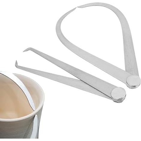 2 spikes 6 inch stainless steel seal set measuring tools internal and external sorting inner calibers tool pottery sorters (1/5)