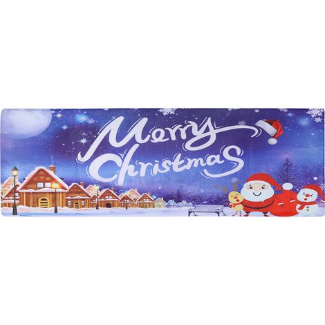 Tapis de Noël antidérapant pour salle de bain, cuisine, salon, décoration de sol (1/5)