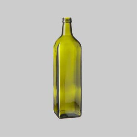 Bottiglia in vetro tipo 'marasca' per olio con tappo 1 lt (20 pezzi) (1/4)