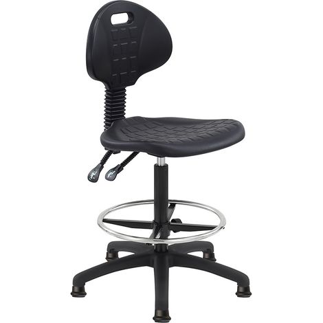 Bürostuhl Deva Counter - ohne Armlehnen & mit Gleitern - ergonomisch (1/5)
