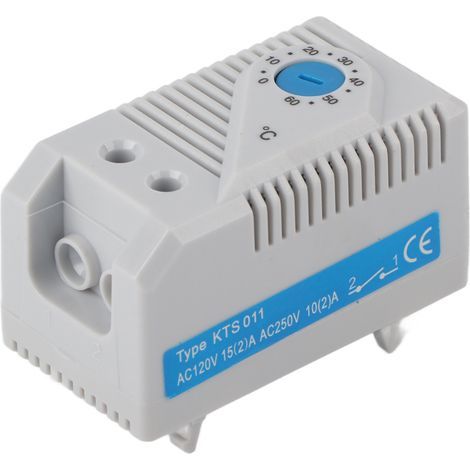 1Pc 0-60℃ Commutateur de contrleur de température de thermostat mécanique électrique réglable (bouton bleu) (1/5)