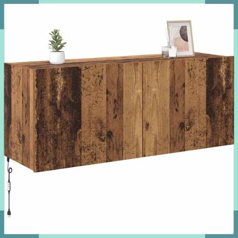 886250 Meuble TV mural Bois Ancien 100 x 35 x 41 cm Bois d'ingénierie (1/5)