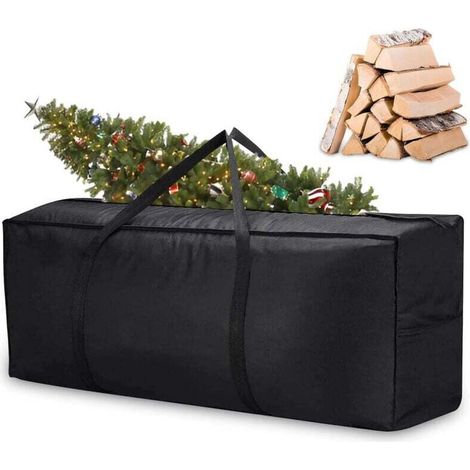 Wasserdichte Aufbewahrungstasche aus 210D Oxford-Gewebe, Handtasche mit Tragegriff, wasserdicht, staubdicht, UV-Schutz, für Gartenmöbel, Kissen, Bettwäsche und Polster, 122 × 39 × 55 cm (1/5)