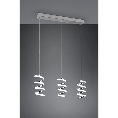 Suspension moderne spirale triple chrome LED 8W RL (1/4)