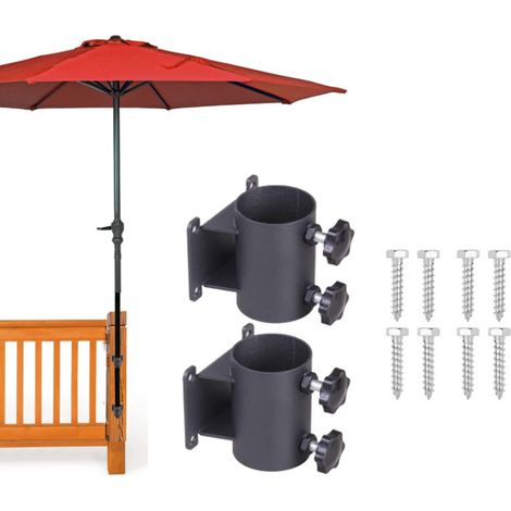 Set mit 2 Sonnenschirmständern für Terrasse, Balkon oder Innenhof (1/4)