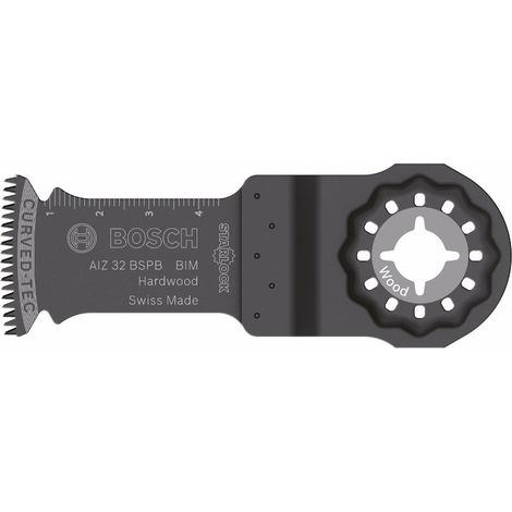Bosch BIM Tauchsägeblatt AIZ 32 BSPB, Hard Wood, 50 x 32 mm, 5er-Pack