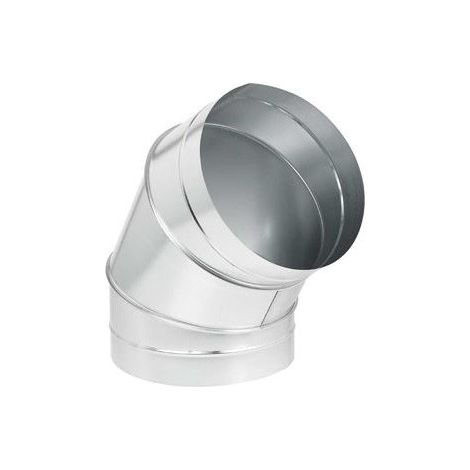 Coude mâle/mâle à 60° acier galvanisé diamètre de raccordement 315 mm S&P (UNELVENT) 864364