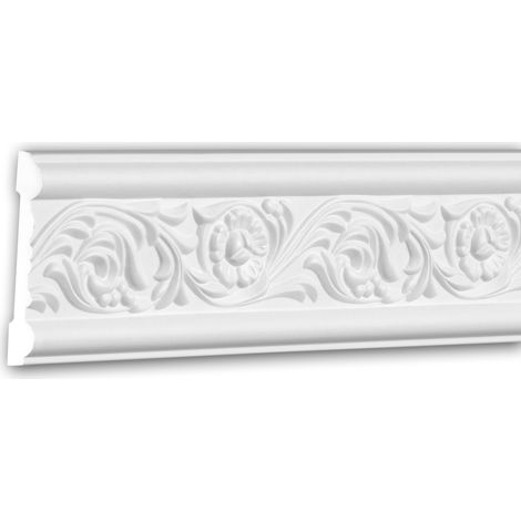 Panel Moulding 151337F Profhome Dado Rail Flexible Moulding Decorative Moulding Rococo Baroque style white 2 m