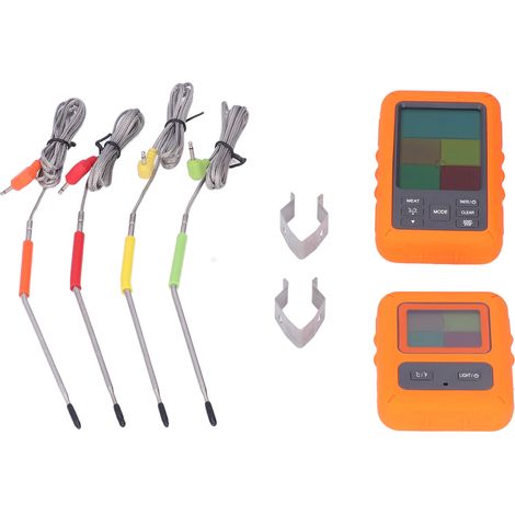 à viande sans fil thermomètre numérique pour barbecue avec 4