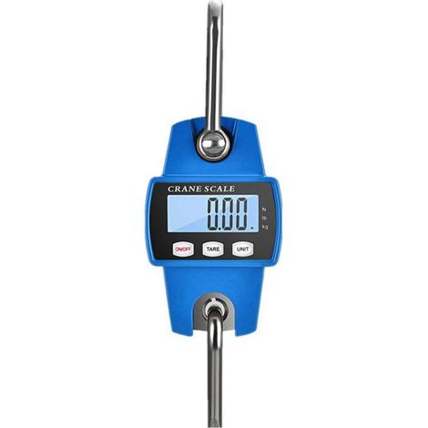 Balance de grue numérique, balance électronique suspendue 300 kg 660 lb, balance suspendue industrielle avec capteur précis, mini balance LCD portable avec crochet pour usine de ferme de chasse