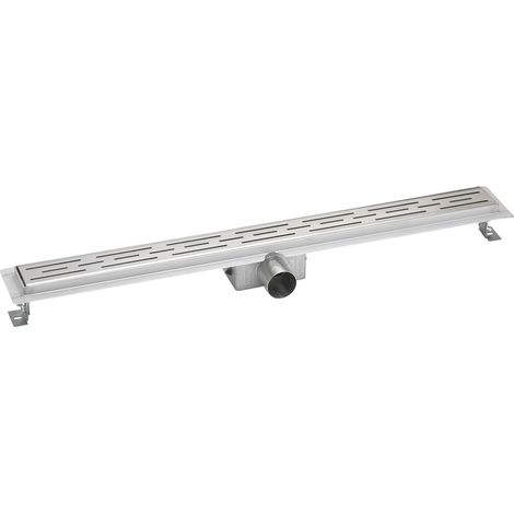 Profi Duschrinne mit Ablaufrost 60-140cm Edelstahl :90cm (1/5)