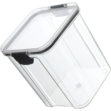 Bocal de rangement hermétique 950 ml pour aliments secs, thé, snacks, céréales, boîte en plastique transparent de qualité alimentaire, cuisine. (1/3)