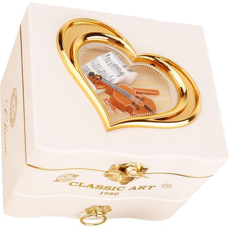 Boîte à bijoux mécanique à remonter - Pas besoin de piles - Simple à utiliser - Bijoux créatifs pour le plaisir de la famille - Petite boîte (1/5)