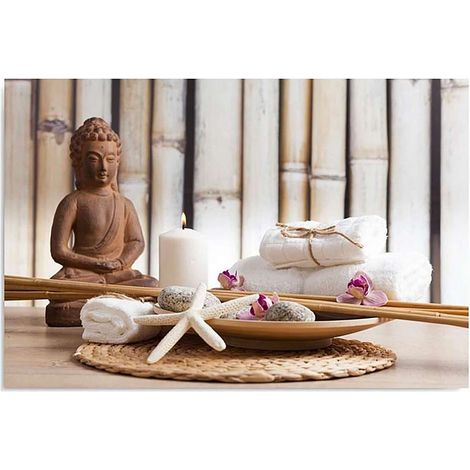 Tableau bouddha 2 - 80 x 60 cm (1/5)