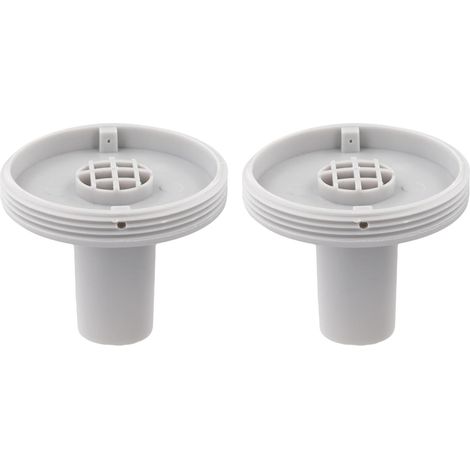 Lot de 2 buses d'entrée et de sortie de piscine de rechange de 3,2 cm compatibles avec les filtres Intex en PVC durable (2-blanc) (1/5)