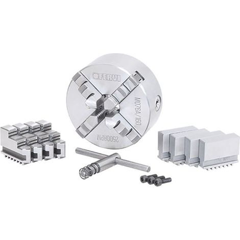 Fervi M076A/160 Mandrino di precisione autocentrante per tornio 4+4+4 griffe (1/3)