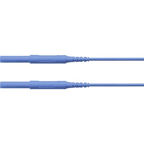 Schützinger Puntali di sicurezza Spina 4 mm Spina 4 mm 50.00 cm Blu 1 pz. (1/2)
