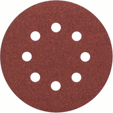 Bosch 2608605643 C430 Expert for Wood and Paint Dischi Abrasivi 125 mm Grana 120 8 Fori Confezione 5 Pezzi