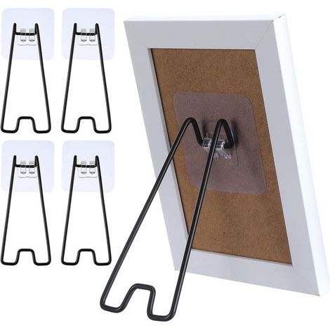 supporti autoadesivi per cornici, supporto da tavolo in acciaio inox, 23 cm, per foto e quadri (1/4)