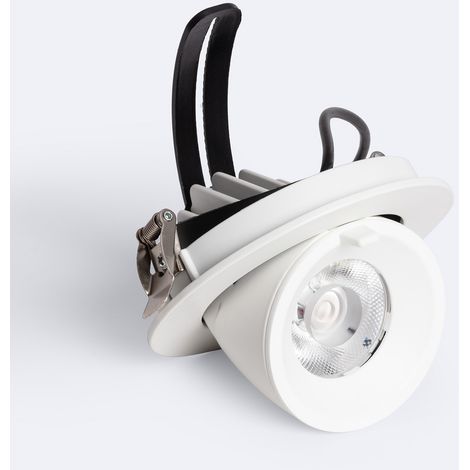 Downlight LED 15W Circolare Orientabile Chip OSRAM CCT Selezionabile 120 lm/W LIFUD Foro Ø 100 mm Selezionabile (Caldo-Naturale) (1/5)