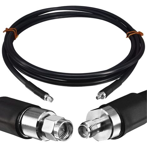Cable coaxial SMA BMR-400 negro de 5 m (1/3)