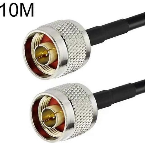 Câble adaptateur coaxial RG58 N mâle vers N mâle, longueur : 10 m (1/4)