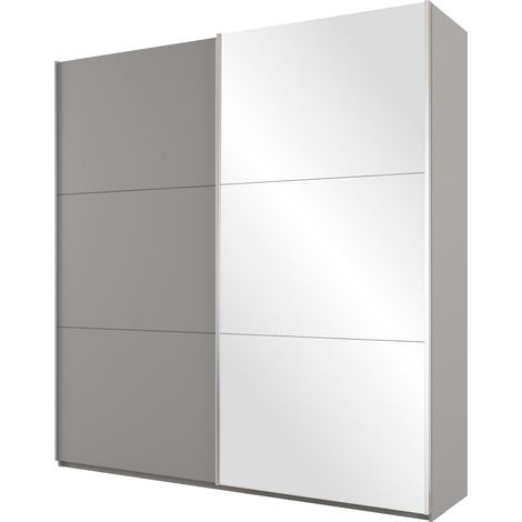 Armario Honolulu 131, Gris, 244x225x65cm, Puertas de armario: Correderas, Número de estantes: 9