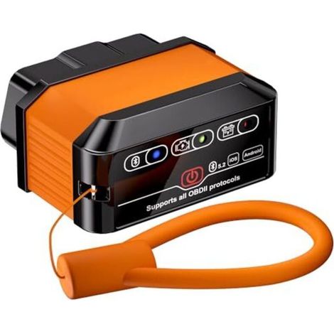 OBD2 Diagnostic Auto OBD Bluetooth 5.2, Adapter de Diagnostic OBD2 pour Voiture, Valise Diagnostic Français Voiture Multimarque pour iOS Android, Lecteur Code Moteur avec Systèmes Dia (1/4)