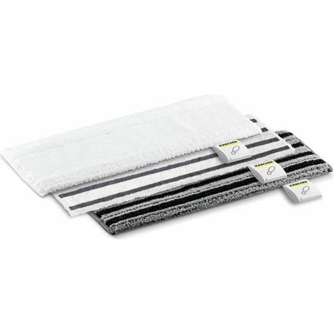 Karcher Paños Easy Fix kit negro gris blanco microfibra (1/3)