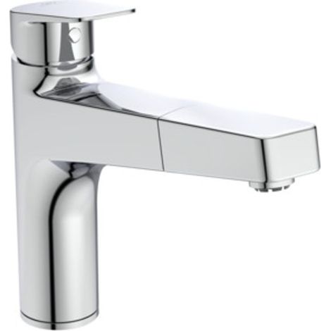 Ideal Standard Grifo de cocina Ceraplan con caño alto ND proy.210mm teleducha 1 función Cromo, BD330AA