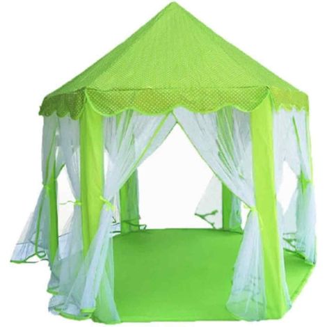 1 tente hexagonale en tulle, maison de jeux pour enfants 4-6 ans, château de princesse, décoration chambre bébé (1/5)