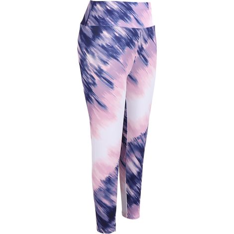 Pantalon de yoga extensible pour femme, décontracté, lavable, doux, fitness, galbant les hanches et sculptant la silhouette, legging de sport, collant taille L (1/5)