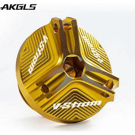 Accessoires pour bouchon de remplissage d'huile moteur Suzuki V-Strom 650, 1000, 1050, 1050XT, V-Strom 250, DL250, DL650, DL1000 : vis de protection du bouchon de remplissage d'huile (couleur or) (1/4)