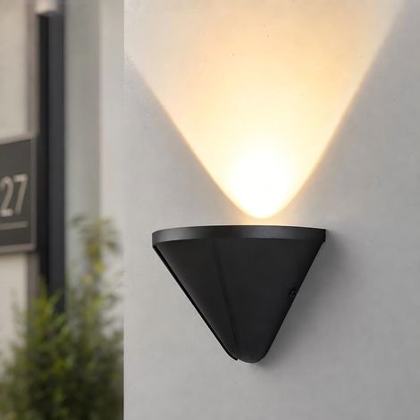 Applique murale étanche IP55 pour extérieur, aluminium aviation, puce LED CREE, éclairage doux 18x11.5cm pour porte et terrasse (1/5)
