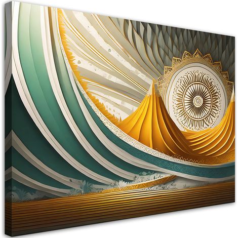 Tableau déco Mandala Abstraction orientale 90x60 (1/5)