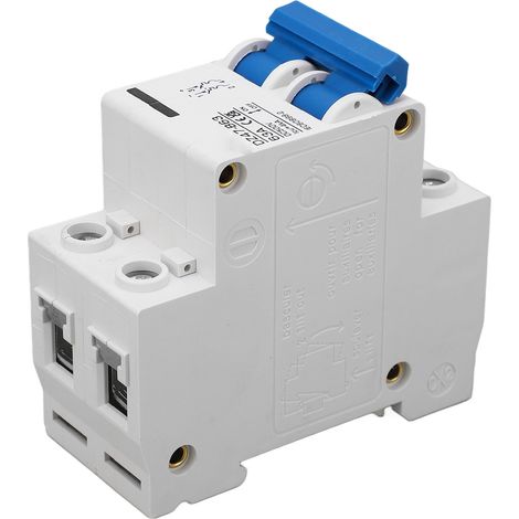 (Marque fournisseur BAOYI) Disjoncteur CC DZ47-B63 63 A, disjoncteur miniature 500 V CC bipolaire, disjoncteur de type B pour systèmes photovoltaïques, montage sur rail DIN, basse tension (1/5)